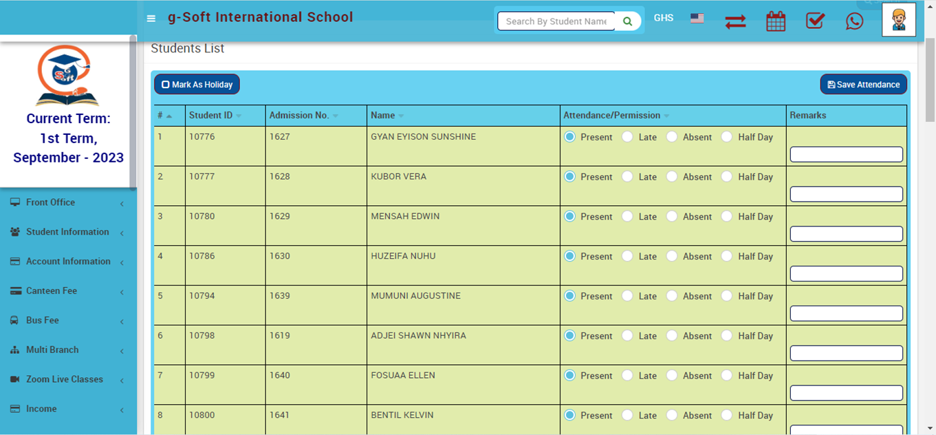 Attendance